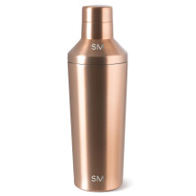 Ensemble de Shaker à Cocktails Simple Modern avec Couvercle Jigger | Shaker Boston en Acier Inoxydable Isolé