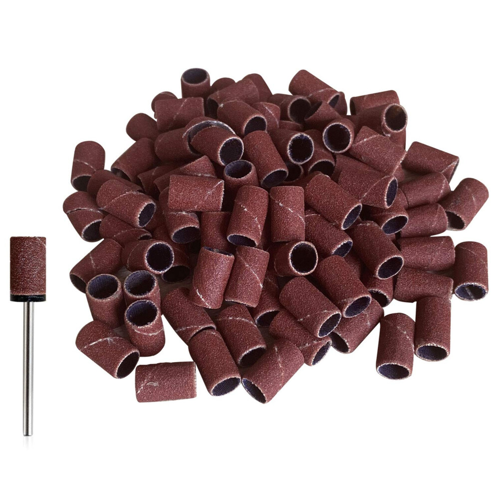 Mpnetdeal 300Pcs Sanding Bands Grit #240 For Acrylic Nails For Efile Nail Drill Bits With Mandrel