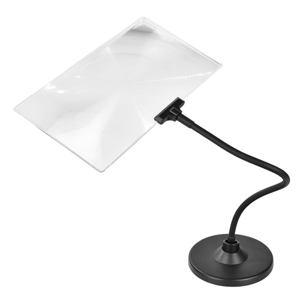 4 Times Magnify Glass With Stand, Flexible Neck Magnifier For Reading Small Prints, Phone Screen Magnifier, Sewing