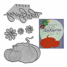 Metalen herfst herfst pompoen Happy Thanksgiving stansen bloem snijden sterven DIY ambachten sjabloon mal stencils voor DIY embossing kaarten maken a