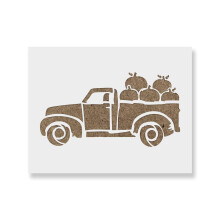 Thanksgiving-LKW-Schablone  Bauernhaus-Schablone, einfach zu verwenden fόr die Herstellung festlicher Feiertagskunst, Thanksgiving-Schablone