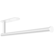 MGahyi Soporte para toallas de papel, montaje en pared, autoadhesivo o para perforar debajo del gabinete, cocina, 13,2 pulgadas, soporte para rol