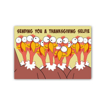 Stonehouse Collection Thanksgiving Tyrkiet Selfie-postkort - 4 x 6 Happy Thanksgiving-postkort - 40 sjove Thanksgiving-postkort (Selfie)
