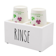 Distributeur de gobelets Dixie en acrylique blanc, support de rangement pour distributeur de gobelets en papier jetables, porte-gobelet Dixie de