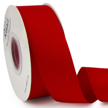 Fita de Grosgrain Vermelha Ribbli, 1-1/2 polegadas x 25 Jardas Contínuas, Para Laços DIY Acessórios de Cabelo