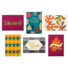 Hallmark Thanksgiving-Karten-Sortiment Give Thank (24 verschiedene saisonale und leere Karten mit Umschlδgen)