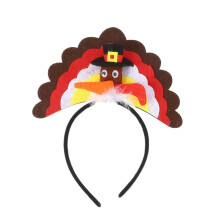 Ankelesz Thanksgiving Kalkoen Hoed Hoofdband Turkije Grappige Hoofdband Thanksgiving Kostuum Accessoires Feestartikelen (Koffie)