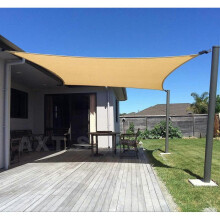 2x3m Rectangular Waterproof Shade Sail, Water Resistant PES Shade Sail, 3x2m Rectangle Shade Net, Resistant 98% UV Rays Protection for Patio Deck Outd
