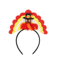 Ankelesz Thanksgiving Tyrkiet Hat Pandeb?nd Tyrkiet Sjovt Pandeb?nd Thanksgiving Kostume Tilbeh?r Festartikler (r?d)
