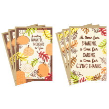Hallmark Thanksgiving Cards Sortiment Sender taknemmelige tanker (6 kort med konvolutter)