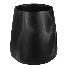 Support de brosse dents en marbre noir pour salle de bain Supports de brossage de dents en cramique, gobelet de brosse dents, organisateur