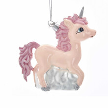Kurt S. Adler Kurt Adler 4.75-Inch Noble Gems Glass Pink Pony Ornament