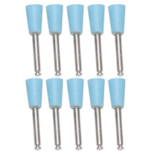 (Blue) 10x Dentalpolierkugeln blau, Tassenform