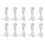 10x DC 2,5mm 1,2m 2-in-1-Elektrodenkabel 1