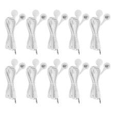 10 Stk/Beutel DC 3,5mm 1,5m 2-in-1 Knopf-Elektrodenleitung für TENS