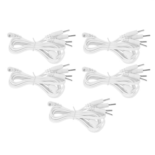 5x DC 2.5mm 1.2m 4-in-1 TENS Elektrode Kabels 1
