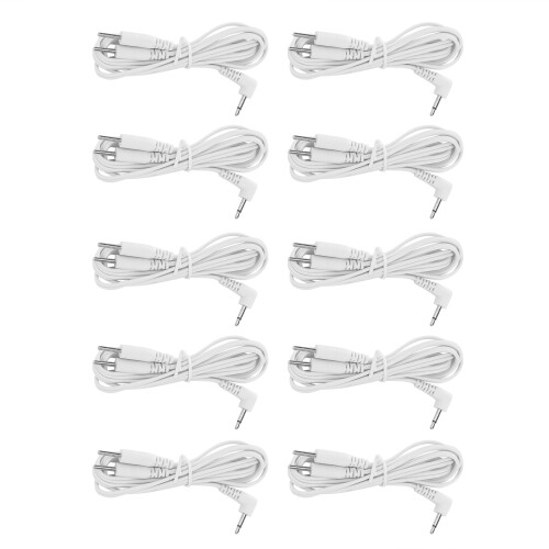 10x DC 2,5mm 1,2m 2-in-1-Elektrodenkabel 1