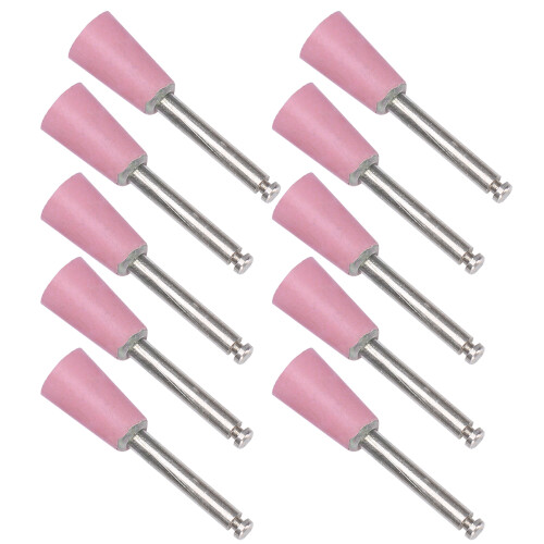 (Pink) 10x Bur Lucidaggio Dentale a Coppa Blu 2