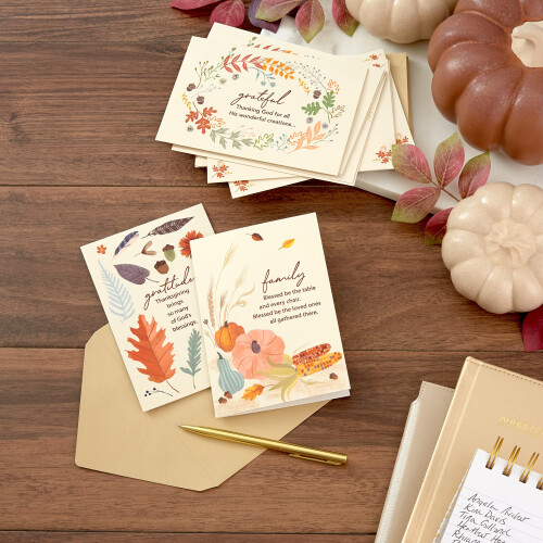 Hallmark Religious Thanksgiving Cards Sortiment Blessings (36 Assorted Cards with Konvolutter) 1
