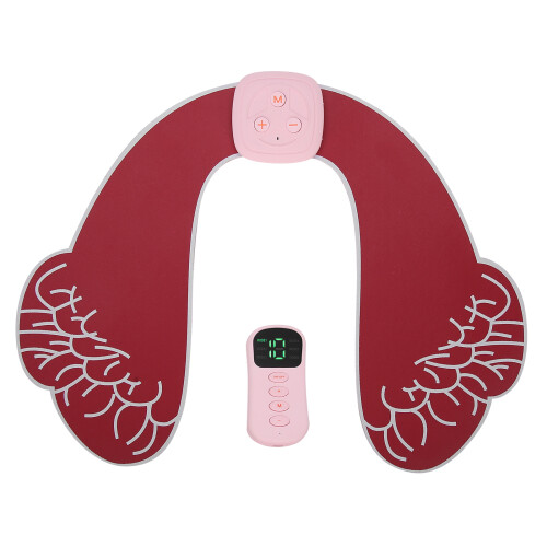 (Red) Electric Hip Trainer Remote Butt Lifting Toner Red 1