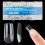 Half Matte Medium Square Nepnagels, Soft Gel Voorgevormde Tips, 600PCS 1
