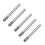 PTILSERY 5 Pcs Extensores de Lápis Aumentador de Comprimento Alumínio Prata 1
