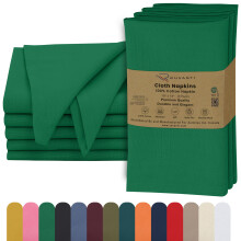 Conjunto de 6 Guardanapos de Tecido Ruvanti, 18x18 Polegadas, 100% Algodão, Laváveis, Macios e Absorventes