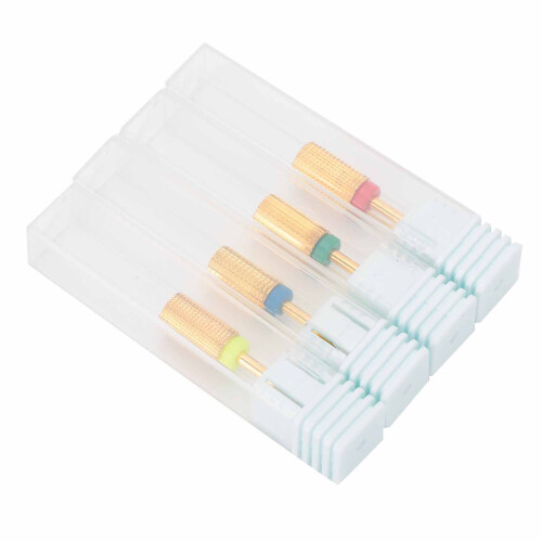 4pcs Nail Art Drill Bits XF/F/M/C 1