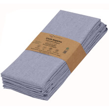 Ruvanti Lot de 6 serviettes en tissu rutilisables 45,7 x 45,7 cm, lavables, douces et durables, serviettes de table en tissu polycoton pour fte