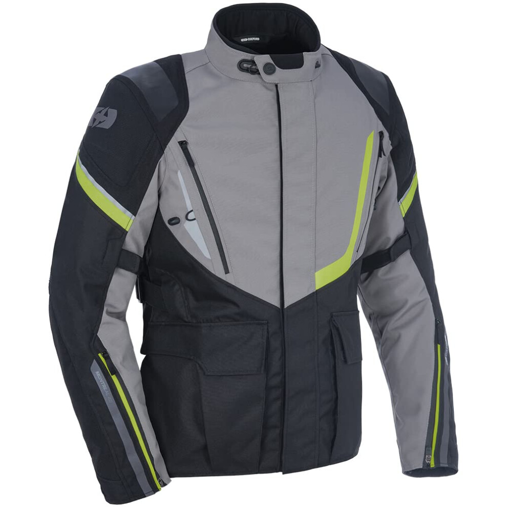 (L) Oxford Montreal 4.0 Dry2dry Textile Jacket Black / Grey / Fluo Yellow Black,Yellow,Grey 5030009364082