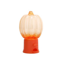 Halloween-pompoenvormige plastic snoepdispenser 6,5 inch Vakantiethema-feest Cadeaubedankjes Opbergorganisator Houder Container Kauwgomballenautomaat