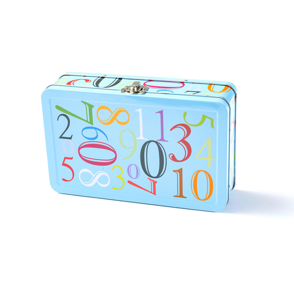 DAHO Metal Storage Box with Hinge for Office School Home Makeup Arts & Crafts and Accessories (Numbers)-image-OPC-PMMJDKD-NEW