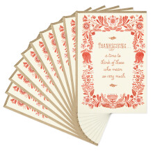 Hallmark Packung mit Thanksgiving-Karten In Gedanken schlieίen und Herz schlieίen (10 Karten mit Umschlδgen)