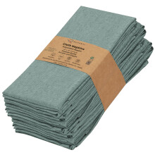 Ruvanti Lot de 12 serviettes en tissu rutilisables 45,7 x 45,7 cm, lavables, douces et durables, serviettes de table en tissu polycoton pour ft