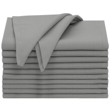 Ruvanti Lot de 12 serviettes en tissu 100 % coton lavables, douces et absorbantes, parfaites pour les mariages, Nol, les dners de Thanksgiving