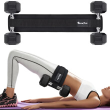 Cinto Ajustável Seektop para Hip Thrust com Almofadas Antiderrapantes - Suporta até 400 LBS