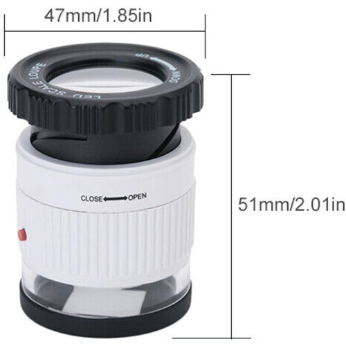 Portable Magnifier Glass With Scale Function, Lightweight Handheld Magnifier Lens For Precise Detail Observation 1