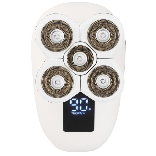 (White) Waterproof Rechargeable Electric Shaver Trimmer 1