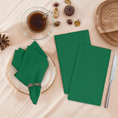 Conjunto de 6 Guardanapos de Tecido Ruvanti, 18x18 Polegadas, 100% Algodão, Laváveis, Macios e Absorventes 1