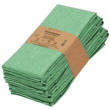 Ruvanti Lot de 12 serviettes en tissu rutilisables 45,7 x 45,7 cm, lavables, douces et durables, serviettes de table en tissu polycoton pour ft