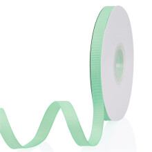 Mintgroen 3/8"" x 50 meter doorlopend effen kleur dubbelzijdig grosgrain lint voor geschenken inpakken bruiloft feest ambachten haarelastiekjes bloeme