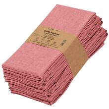 Ruvanti Lot de 12 serviettes en tissu rutilisables 45,7 x 45,7 cm, lavables, douces et durables, serviettes de table en tissu polycoton pour ft