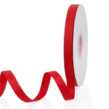 Rosso 3/8"" X 50 Iarde Nastro continuo in gros-grain a doppia faccia in tinta unita per confezioni regalo, artigianato per feste di matrimonio, fi