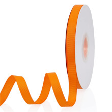 Oranje 3/8"""" X 50 meter doorlopend effen kleur dubbelzijdig grosgrain lint voor geschenken inpakken bruiloft feest ambachten haarelastiekjes bloemen