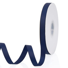 Marineblauw 3/8"" x 50 meter doorlopend effen kleur dubbelzijdig grosgrain lint voor geschenken inpakken bruiloft feest ambachten haarelastiekjes bloe