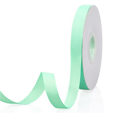 Mintgroen 5/8"" x 50 meter doorlopend effen kleur dubbelzijdig grosgrain lint voor geschenken inpakken bruiloft feest ambachten haarelastiekjes bloeme