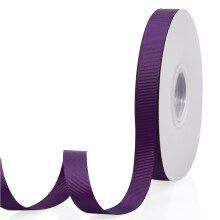 Fita de Grosgrain Sólida Roxa 5/8" X 50 Jardas para Embalagem, Casamento, Festas, Artesanato
