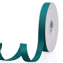 Fita de Grosgrain Verde Floresta 5/8" X 50 Jardas para Presentes, Casamentos, Festas, Artesanato