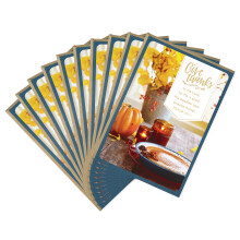 Cartões Religiosos de Ação de Graças Dayspring Hallmark, 10 Cartões com Envelopes
