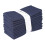 Conjunto de 12 Guardanapos de Jantar de Algodão Ramanta Home Azul Marinho | 100% Algodão 18x18 Polegadas 1